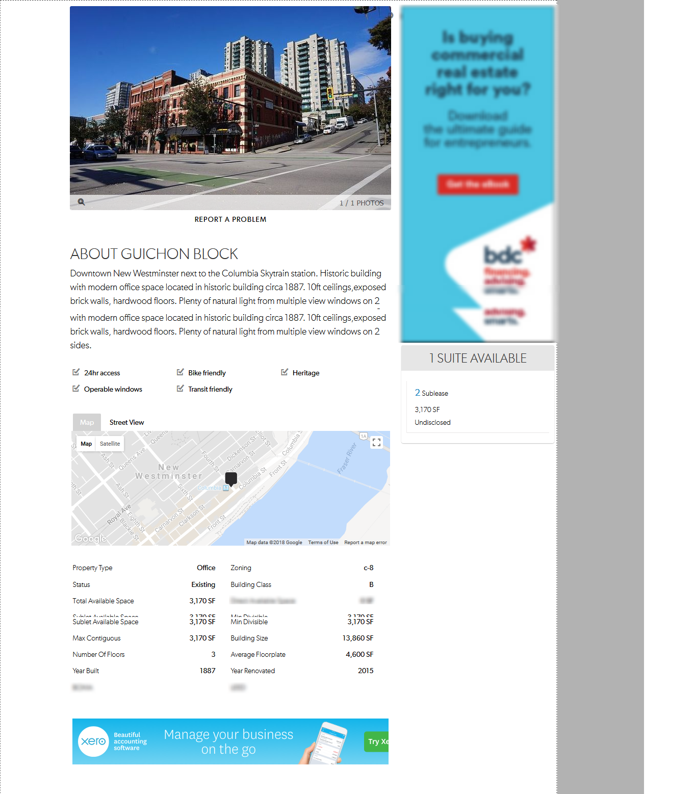 26 Fourth St  New Westminster  BC   SpaceList